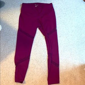 old navy leggings with mesh stripes